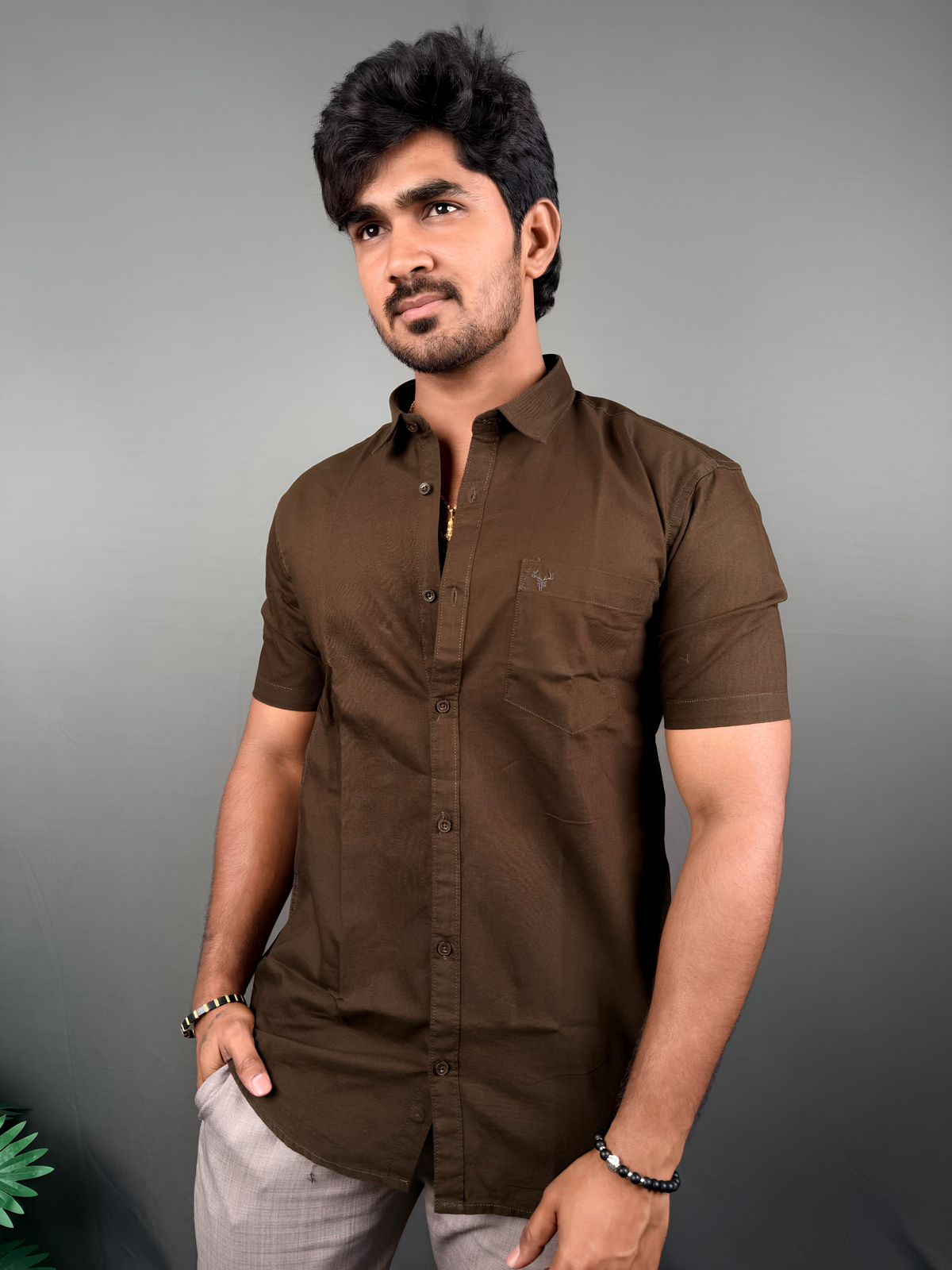 OXFORD PLAIN MOCHA BROWN-001