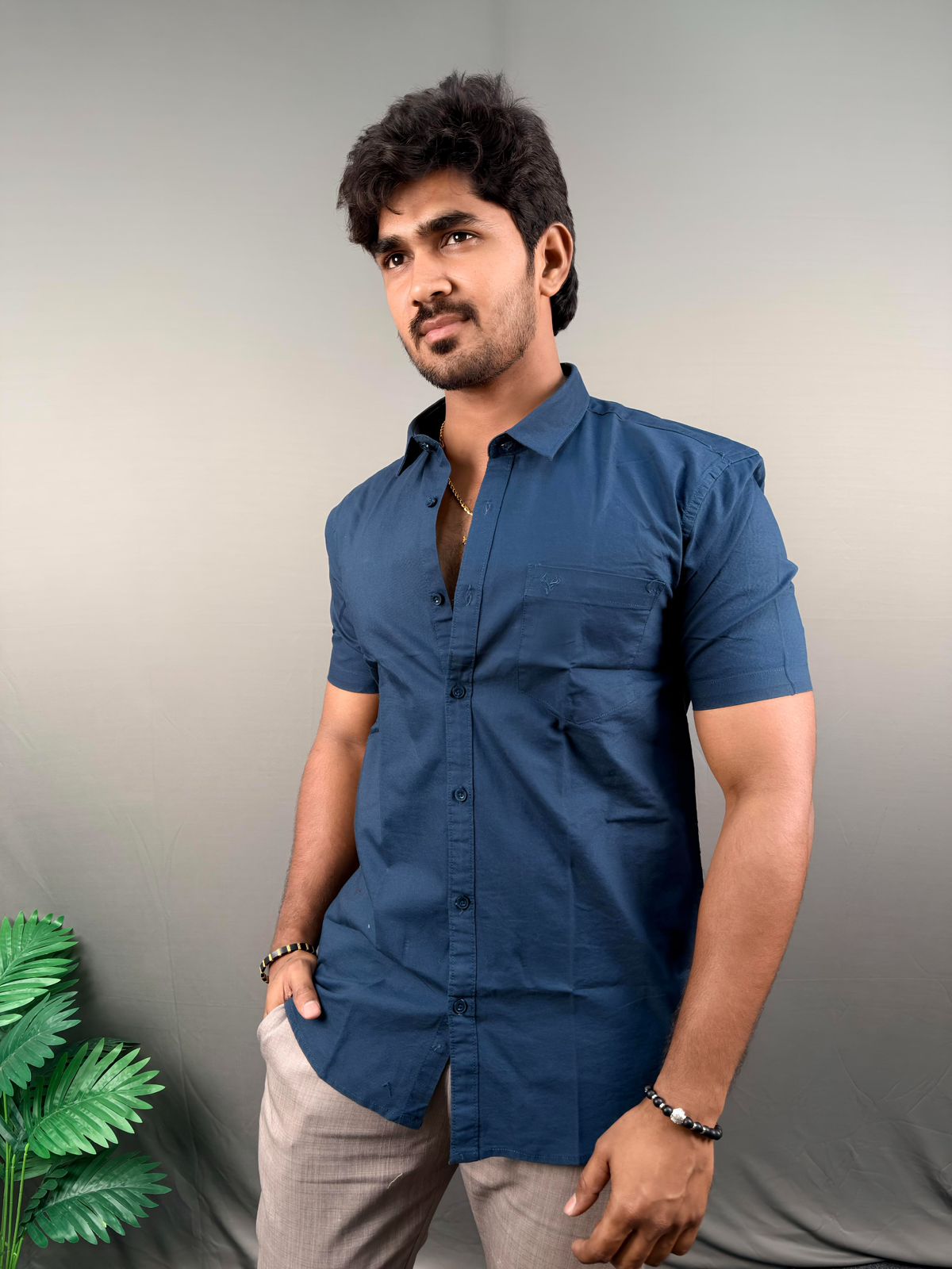 OXFORD PLAIN MIDNIGHT NAVY-007
