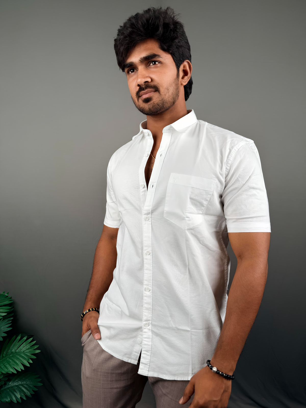 OXFORD PLAIN WHITE-008