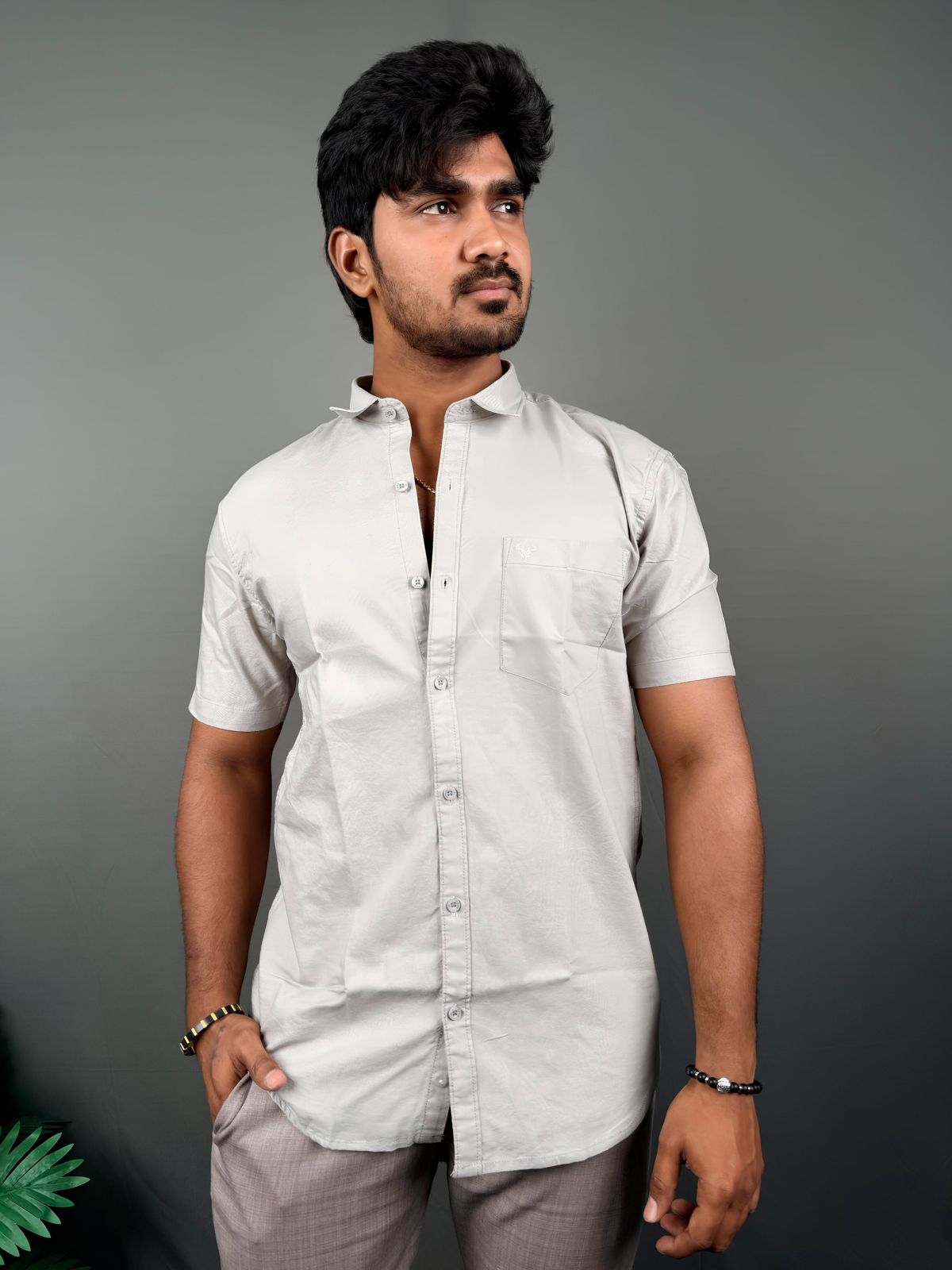 OXFORD PLAIN PEARL GREY-003