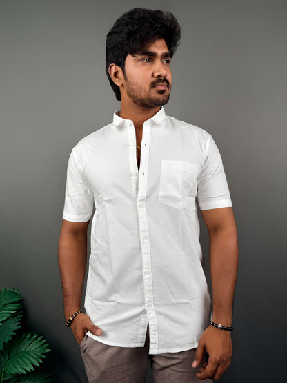 OXFORD PLAIN WHITE-008