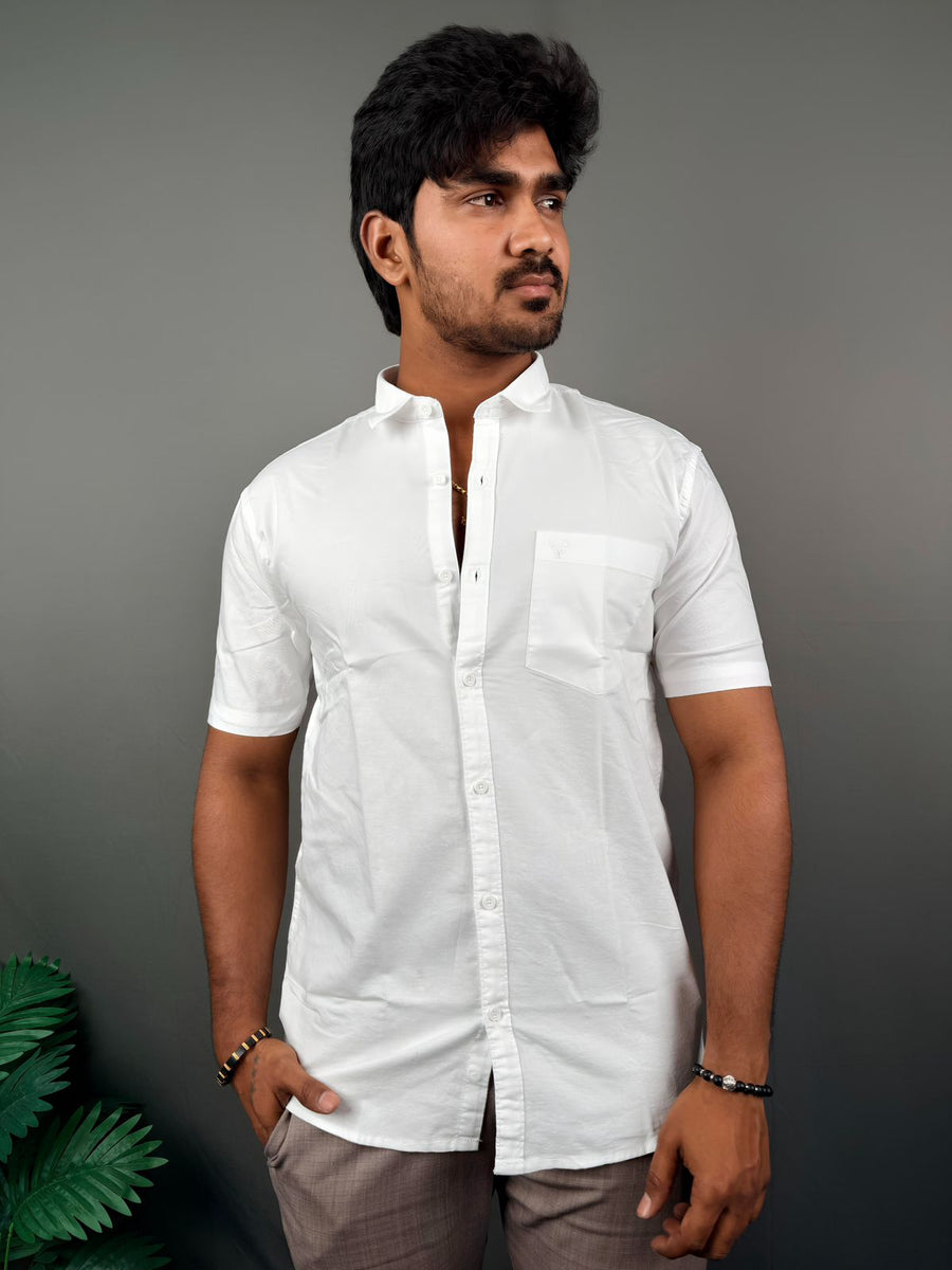 OXFORD PLAIN WHITE-008