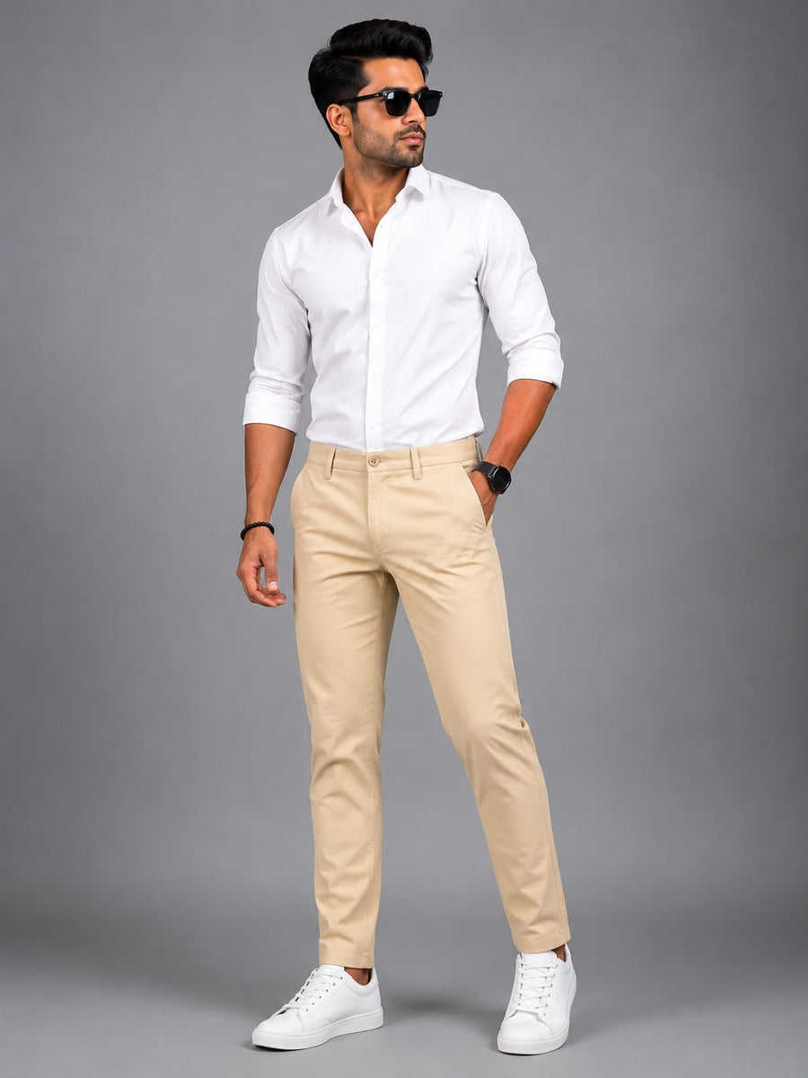 RAW FADE Premium Cotton Lycra Chinos-002