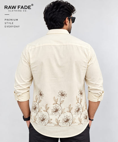 RAW FADE EMBROIDERY SHIRTS - 003