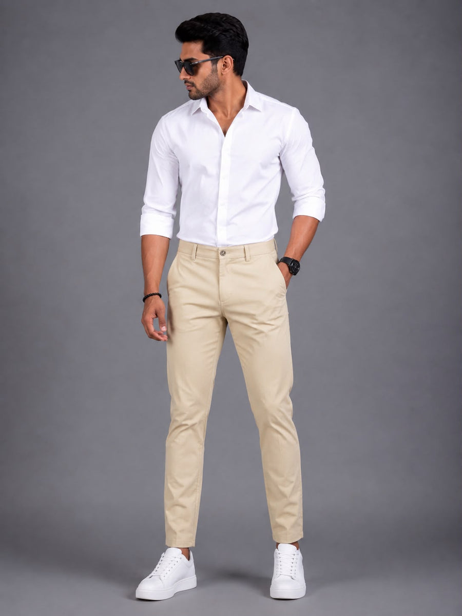 RAW FADE Premium Cotton Lycra Chinos-009