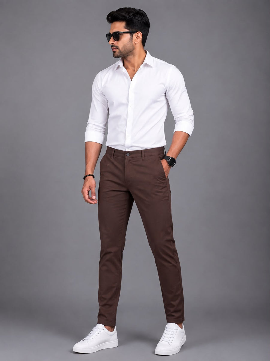 RAW FADE Premium Cotton Lycra Chinos-008