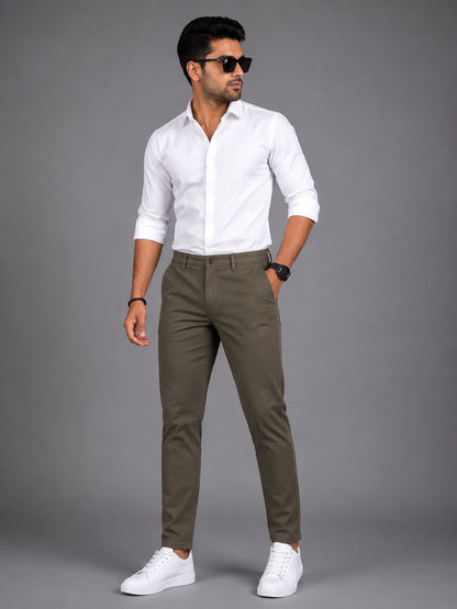 RAW FADE Premium Cotton Lycra Chinos-010