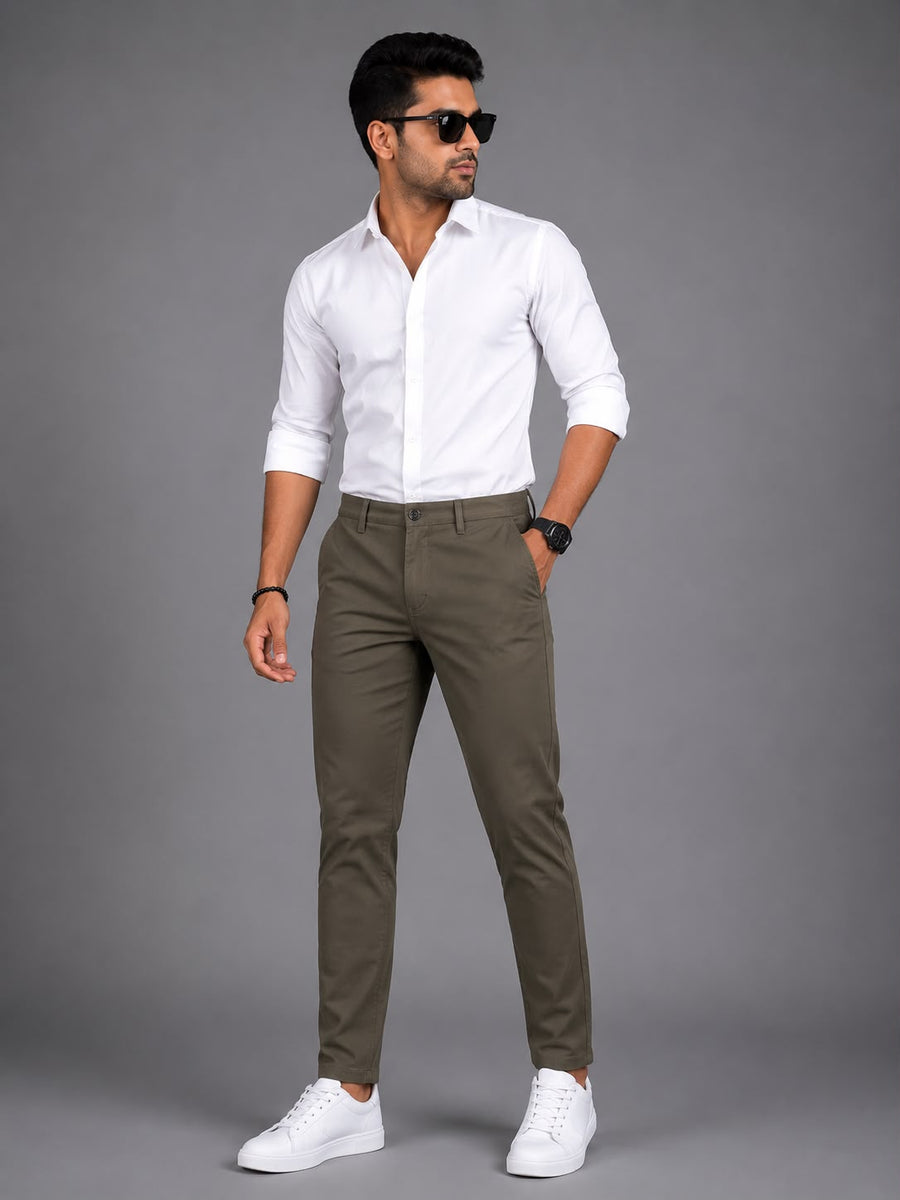 RAW FADE Premium Cotton Lycra Chinos-010