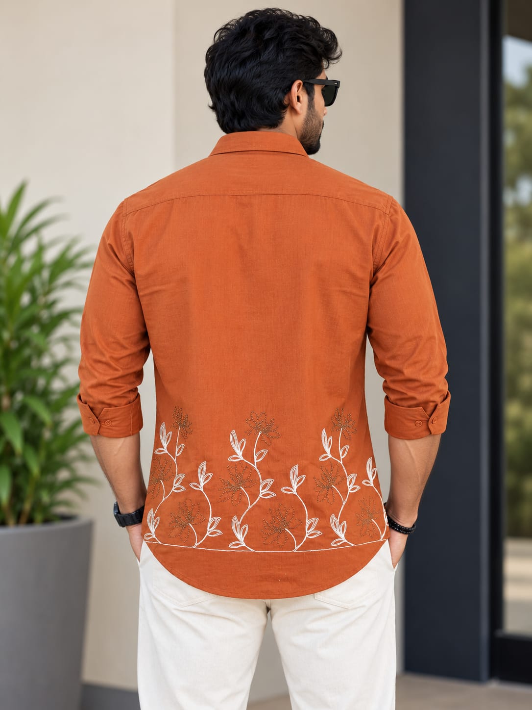 RAW FADE EMBROIDERY SHIRTS - 007