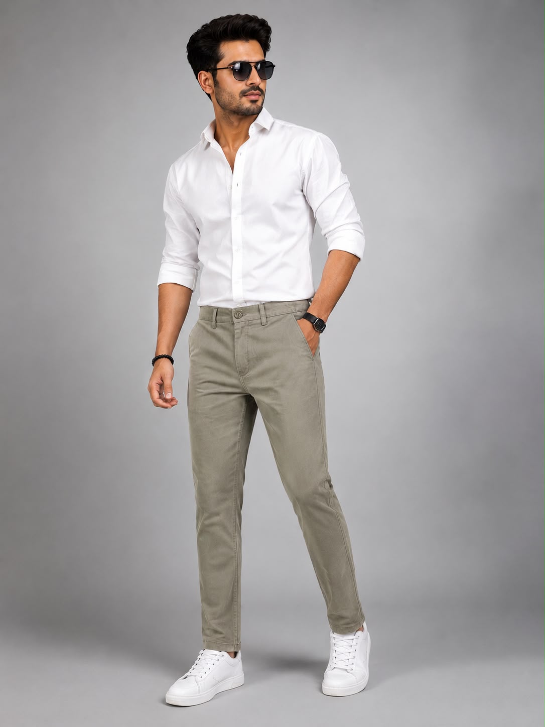 RAW FADE Premium Cotton Lycra Chinos-007