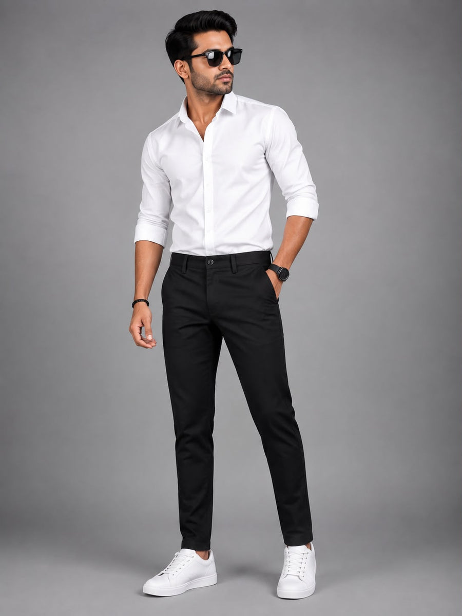RAW FADE Premium Cotton Lycra Chinos-001